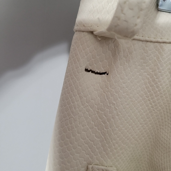 WeWoreWhat White Croc Embossed Flare Leg Pants - Picture 11 of 15